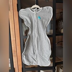 Love To Dream swaddle baby sleep sack arms up newborn size small grey unisex